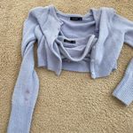 Glassons Blue Fuzzy Sweater Set Photo 3