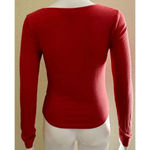 Forever 21  | Women's Square Neck Long Sleeve Top | Large Photo 1