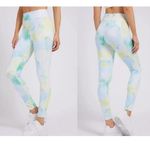 Guess NWT Activewear Alice Printed Abstract Flowers Yellow Leggings Photo 1