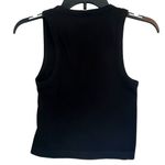 Old Navy Black Fitted Ribbed Scoop Neck Fitted Essential Tank Top Size Small Photo 1