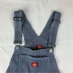 Dickies  juniors medium Blue Striped Overalls denim white new casual conductor Photo 8