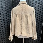 Forever 21  Cropped Corduroy Jacket Womens L Beige Festival Minimalist Neutral Photo 2
