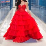 Sherri Hill Red Prom/Homecoming/ Pageant Dress Photo 1