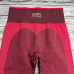 PINK - Victoria's Secret Victoria's Secret VS PINK Womens Seamless Workout Leggings M Med Medium Red Wine Photo 3