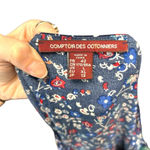 Comptoir Des Cottoniers Blue Floral Skirt Set Skirt and Blouse Size Large Photo 8