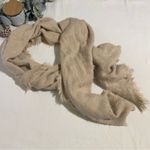 Saks 5th Avenue Saks Fifth Avenue Scarf Ultra Soft Beige Fringe Photo 6