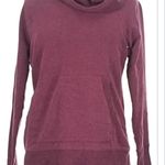 L.L. Bean Women's Burgundy Cozy Pullover Sweatshirt With Cowl Neck Red Size L Photo 2