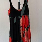 Forever 21 FREE Floral Tulip Black & Red Mini Dress | Small Photo 1