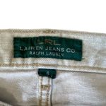 Ralph Lauren neutral cream women's size 6 ripped denim jean shorts button zip Photo 7