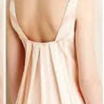 HD in Paris Anthropologie cream peach v-neck tank blouse women’s size 2 dressy Photo 0