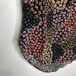 Loft outlet floral blouse long sleeve v-neck business professional women's small Photo 1