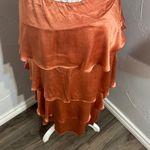 Maeve Copper Tiered Maxi Skirt | Viscose | Size 8 Photo 6