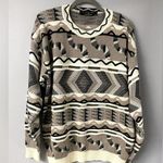 COSBY STYLE FISHERMAN/GRANDPA TUNDRA HAND STITCHED MULTI COLORED 3D SWEATER Brown Size XL Photo 0