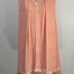 Umgee Mineral Washed Coral Sleeveless Swing Dress Size Large Photo 0