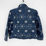 Laura Ashley  Southwest indigenous Aztec Embroidered bling jean jacket size XL Photo 1
