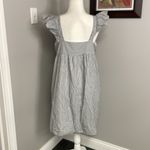 Savanna Jane Black White Embroidered Ruffle Sleeveless Dress Size Medium Pink Photo 3