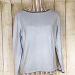 Jennifer Moore Blue Cozy Comfy Warm Large Sweater Photo 0