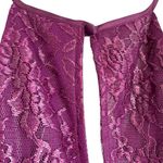 B Darlin Y2K Vintage Lace Floral Netting Halter Party Cranberry Dress 5 to 6 Juni… Photo 13