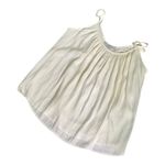 Allison Joy women’s extra small ivory pleated cami loose lightweight tank top Photo 5