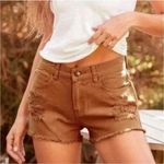 Billabong Drift Away Fray Denim Shorts Mid Rise Distressed Size 24 Photo 1