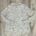 Soft Surroundings  Women's Heathered Grey Half Zip Knit Sweatshirt Top Size S Photo 2