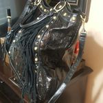 Fashion Fringe Tote Bag With Round Studs Gold Photo 3