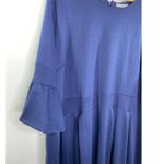 Jessica London Jessica London Midi Dress Women Plus 26W Blue Bell Sleeve Modest Cottagecore Photo 2