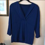 New York & Co. Blue Stretch Top Photo 0