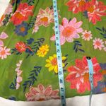 Anthropologie Emily Lovelock Green Floral Hearts Midi Dress Womens Size Large Photo 10