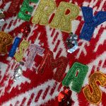 Holiday Time Holiday Time ugly sweater, merry Christmas,sparkle lettering, size 16-18 Photo 2