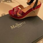 Mulberry  tartan sandals Red size 7 Photo 4
