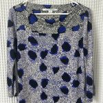 Diane Von Furstenberg  Ruri Cheetah Black Blue 100% Silk Shift Dress Size 8 Photo 3