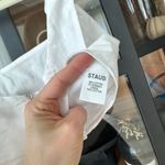 STAUD  wells corset cropped top poplin cotton sleeveless square neck Photo 8