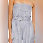 Forever 21 
BELTED PINSTRIPED CARGO
JUMPSUIT Photo 4