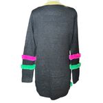 Ugly Christmas sweater pretty flamingo palm trees 99 Jane street tropics small Black Photo 2