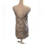 LA Hearts L.A. Hearts Strappy V Neck, Silver Gray Pink Velvet Mini Dress WORN ONCE. Size S Photo 2