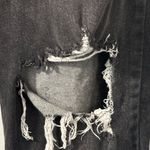 Wild Fable  Women's Super-High Rise Distressed Straight Leg Jeans Black 12. Photo 6