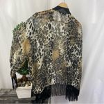 Buffalo David Bitton Buffalo Brown & Black Open Front Animal Print Swim Bathing suit Coverup XL Photo 2