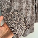 Soma Sleep Shirt Medium Lavender Paisley Peacock Feathers Purple Photo 2