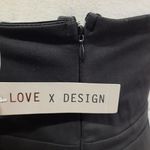 Love X Design Dress Women Medium Black Strapless Short Party Evening Night Out Photo 8