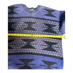 Vintage 80s 90s Aztec crewneck Size M/L Blue Size M Photo 3