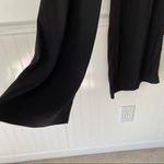 Black Halo  High Rise Black Pleat Front Wide Flare Leg Dress Pants size 6 Photo 2
