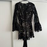 Akira Black  lace romper size medium Photo 3