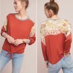 Anthropologie Tiny Pippa Tie Front Shirt By , Sz XS Petite Photo 1