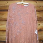 Mac Duggal 93626 Womens High Neck Illusion Embellished Gown Dress Rose 14 Photo 7