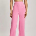 Meshki Saskia High Rise Wide Leg Satin Trouser Pants light pink S Photo 7