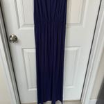 Boden blue navy jersey Emmie maxi dress‎ size 4 Regular minimalist Photo 4