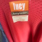 Lucy Activewear Lucy Tech  Cowl Neck 1/4 Zip Purple Long Sleeve with Thumb Holes Women's Size S Photo 9