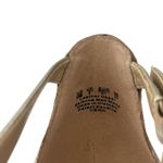 Naturalizer  Vera Gold Metallic Leather Sandals Size 10 festive Holidays chic Photo 3