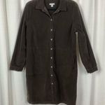 J.Jill  Brown Corduroy Button Front Tunic Dress Sz.L Photo 0